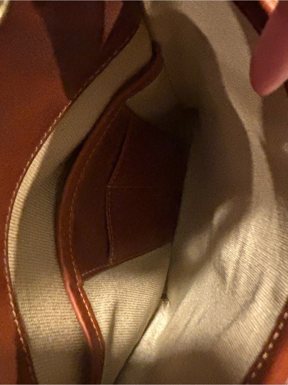 Bosca Tan Leather Briefcase with Gold Hardware - Picture 5 of 8